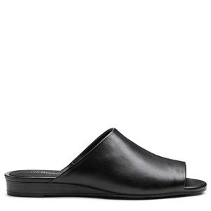 Aerosoles Women’s Bitmap Slide - Black Leather